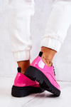 Laquered Lace-up Shoes La.Fi Pink Joselin