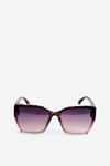Women's Classic Sunglasses With Decorative Details UV400 Black-Brown