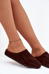 Women Slippers From Eco Suede Chocolate Kalvess