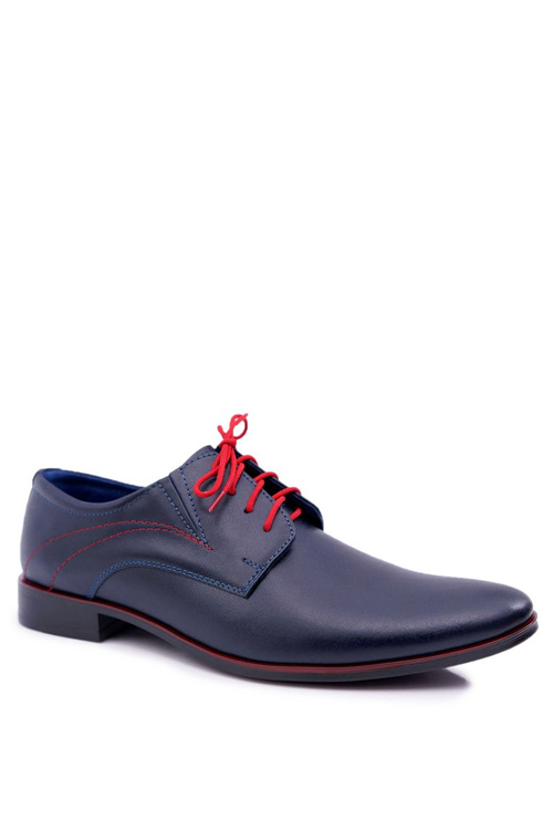 Men's Elegant Leather Menelaos Blue Men's Elegant Leather Half Shoes