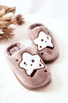 Children's Padded Slippers Stars Beige Nelli