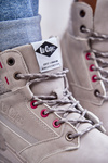 Botki Trapery Damskie Ocieplane Szare Lee Cooper LCJ-22-01-1373