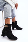 Women's Low Heel Boots Black Verice