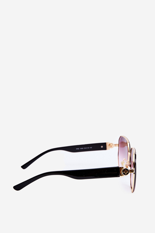 Women's Sunglasses UV400 Black-Gold