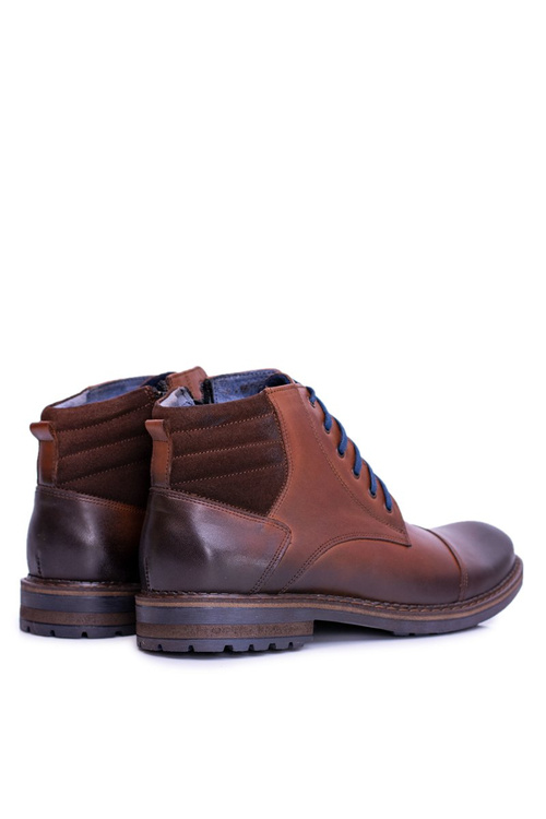 Nikopol Men's Leather Boots Brown Ford Boots