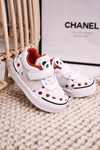 Children's Sport Shoes With Panda White Red Chico