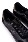 Men's Leather Sneakers Big Star II174008 Black-Khaki