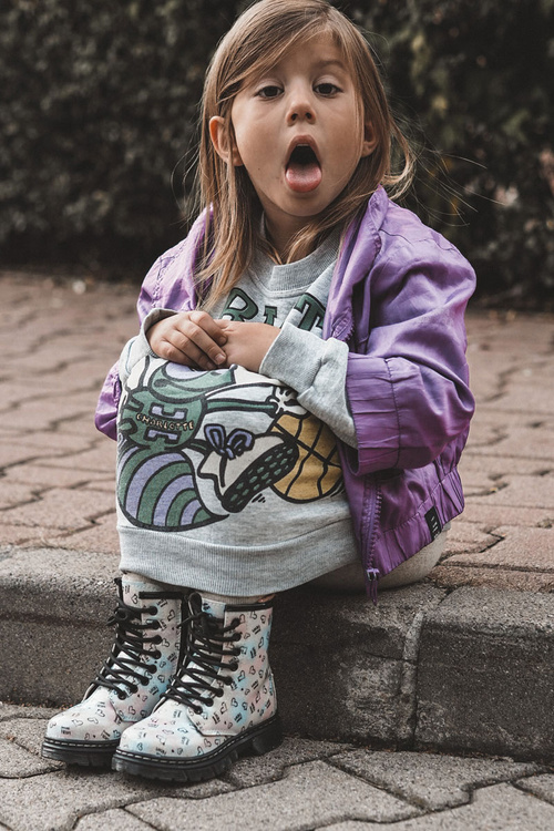 Children's Glitter Boots With Patterns Multicolor Reggie