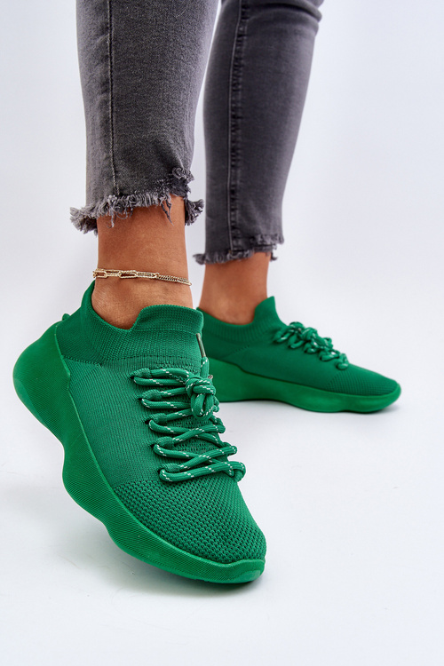 Buty Sportowe Damskie Wsuwane Juhitha Zielone G-23