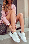 Women's Sport Shoes On The Platform Black And White Eliso