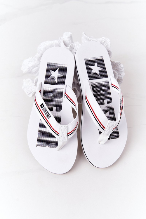 Women's Sliders Flip-Flops Big Star HH274A062 White