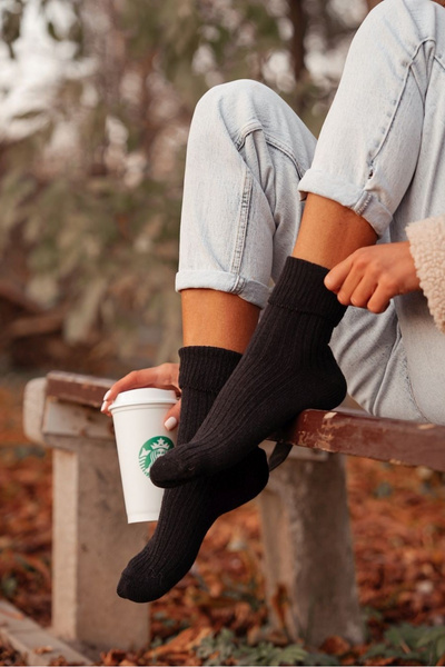 Women's Socks Merino Wool Black