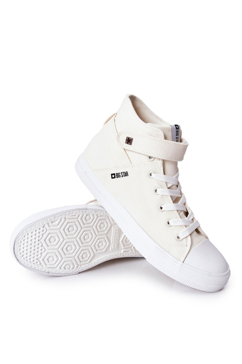 High Sneakers Tied Big Star FF174140 White