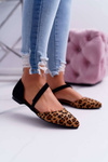 Lu Boo Baleriny W Szpic Zamsz Leopard Carana