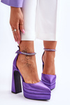 Fashionable Pumps On A Heel Purple Santoro