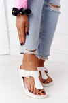 Women's Rubber Slippers Flip-flops White Alma