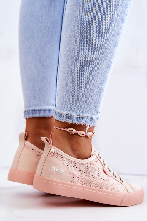 Openwork Sneakers BIG STAR JJ274059 Light pink