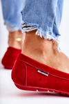 Women's Suede Loafers Red Millare