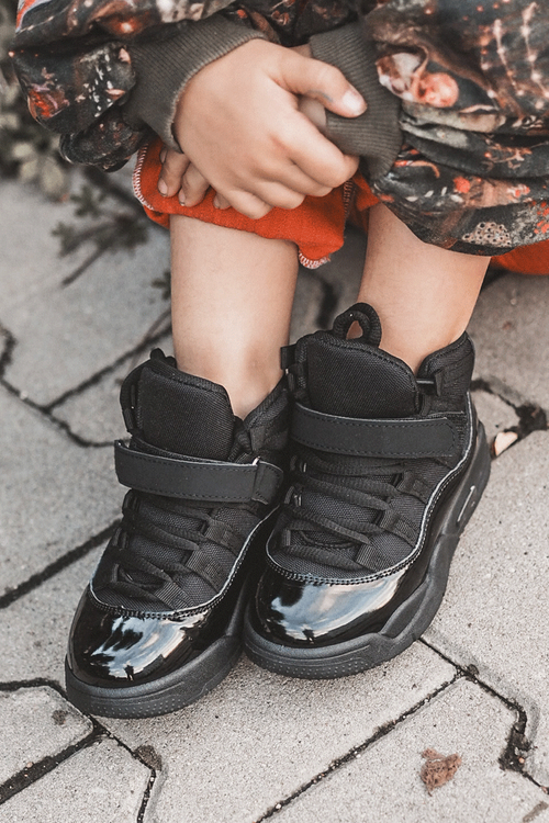 Children's Sport Lace-Up Shoes Black Darina