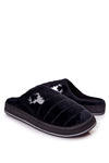 Men's padded slippers Black Ronny