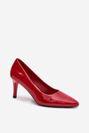 Polished High Heels Sergio Leone 1336 Red