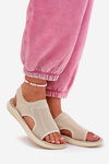 Sporty Women's Sandals Beige Cesys