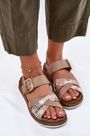 Ladies Sandals With Buckle Beige Inblu GS000056