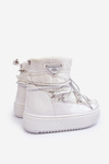 Children's Snow Boots Lined Lace-up White Colina