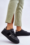 Sportowe Buty Damskie Platforma Czarne Soris