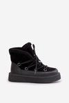 Snow Boots On Platform Black Tamidra