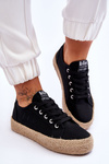 Fashionable Braided Sneakers Lee Cooper LCW-23-31-1797L Black