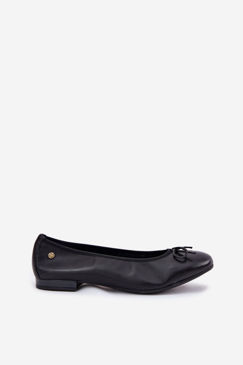 Leather Ballet Flats Women Maciejka P6800-01 Black
