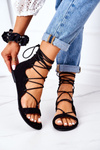 Lace-up Sandals Lu Boo Black