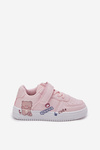 Children's Velcro Sneakers with Bear Pink Callexia