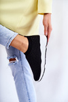 Women's Sport Shoes With Zircons Black Calsey