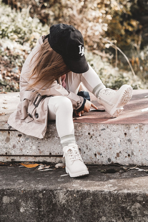 Children's Warm Trappers Boots Light beige Dexter