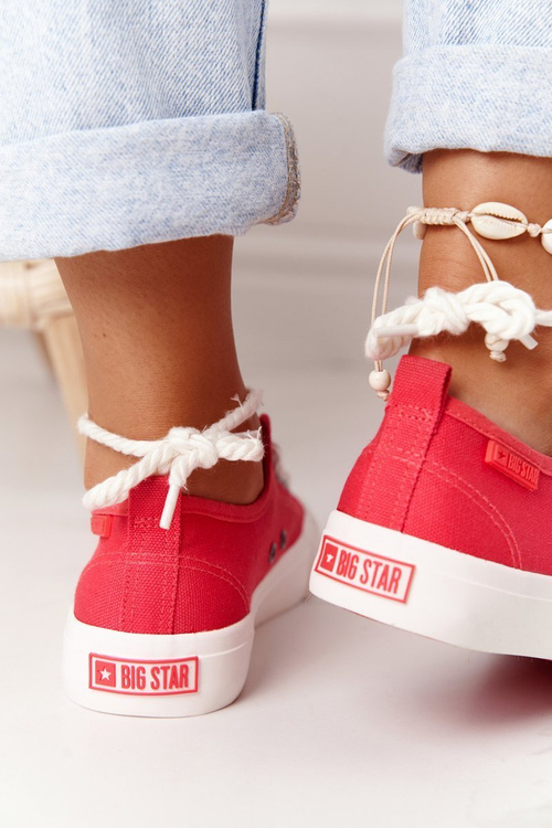 Trampki Niskie BIG STAR Czerwone FF274185