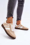 Women's Low Sneakers Sports Shoes Beige Eudiopis