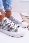 Damskie Trampki Big Star W Kratkę Białe DD274035