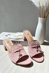 Women's Sandals with High Heel in Pink Jemenna