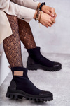 Women's fabric boots Nicole 2703 Black