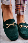 Suede Classic Loafers Green Roddie