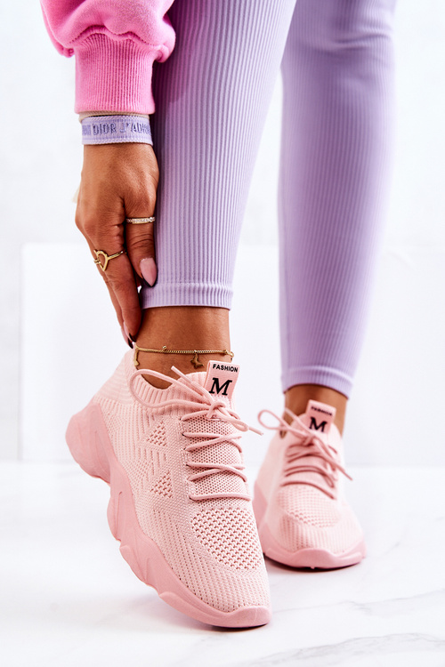 Sport Shoes Sneakers Fabric Pink Nolene