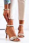 Heeled Sandals Laura Messi 2366 Beige 