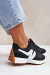Sneakersy Buty Sportowe Damskie Czarne Britma