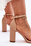 High Heel Sandals Beige Individual