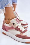 Buty Sportowe Sneakersy Damskie Różowo-Białe Big Star LL274438 