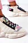 Women's Sports Shoes Sneakers Beige Bubble Tea