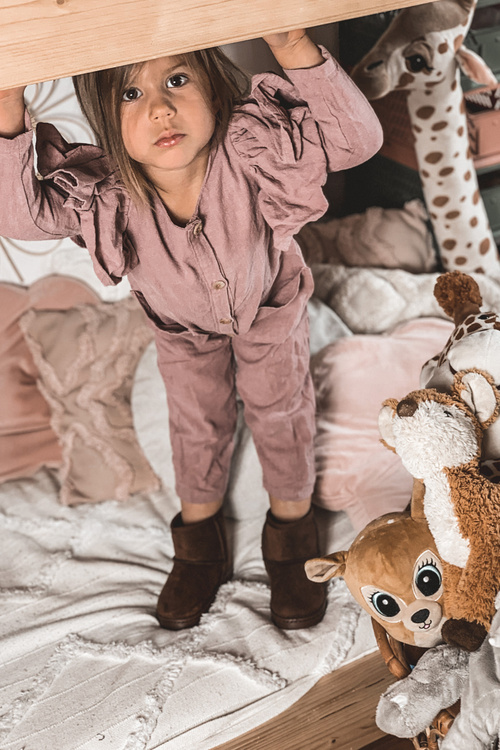 Children's Insulated Snow Boots Brown Gooby