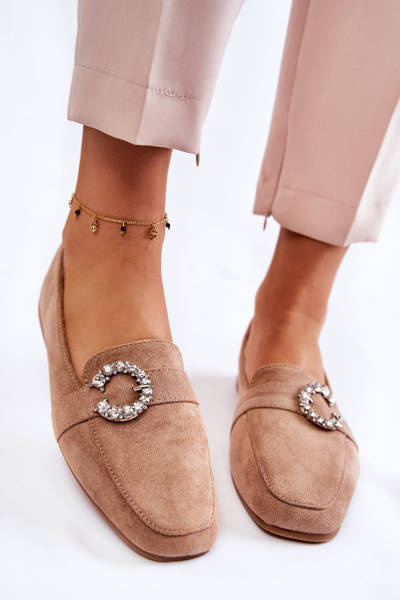 Classic Suede Loafers from  Dark Beige Halla